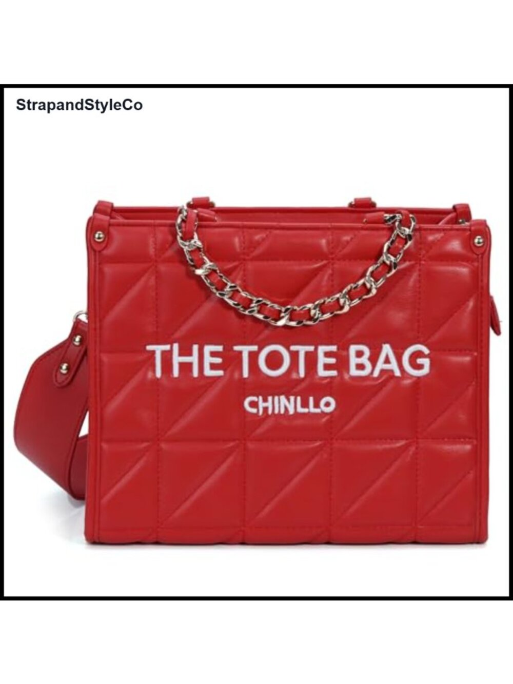 Quilted Tote Bag for Women Top Handle Satchel Purse with Detachable Shoulder